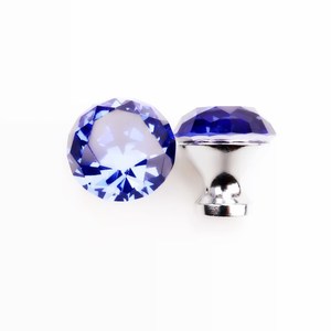 Handcrafted Single-Hole Zinc Alloy Crystal Cabinet <b>Knob</b> Modern Durable Small Kitchen Bathroom Bedroom Dresser Wardrobe Hotel - Product Image 2