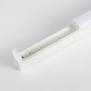 60cm 120cm 2ft 4ft pencahayaan luz led rumah tabung neon Fixture 18W terintegrasi T5/T8 tabung LED, lampu tabung LED