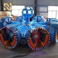 Manèges à sensations fortes Nova Rides pour parcs d'attractions à vendre avec éclairage LED, équipement de divertissement extérieur, 16 places, Fire Wheels