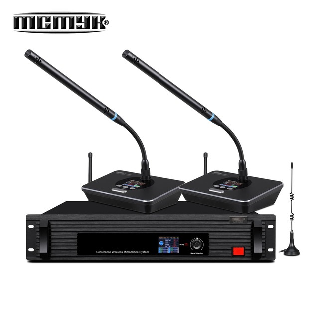 Wireless Desktop Conference Microphone System with Camera Tracking Metal Construction Type C Connector