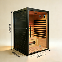 Produsen Ruang Sauna Inframerah Jauh Elektrik Modern untuk 1-2 Orang dengan Pemanas Kayu Solid untuk Gym atau Kamar Tidur