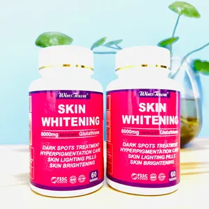 त्वचा whitening गोलियों के साथ 8000mg Gluthatione hylperpigmentation देखभाल त्वचा प्रकाश गोली त्वचा ब्राइटनिंग काले धब्बे चमक गोली