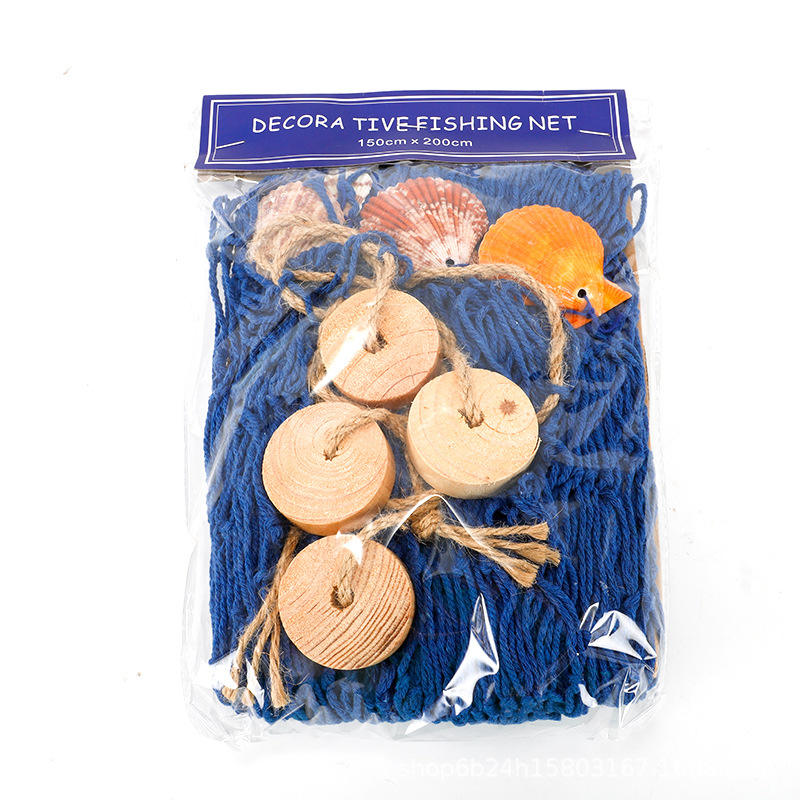 net+driftwood+seashell