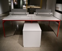 LIWEI Postes de travail de bureau modernes en bois de haute qualité pour espaces ouverts, bureaux informatiques 2/4/6 places, durables et écologiques, pour usage commercial