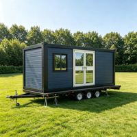 Offre Spéciale – Maison Conteneur Portable de Haute Qualité en Structure Acier, Modèle Plat, Idéale pour Bureau, Dortoir, Camping Extérieur et Remorque