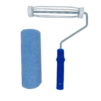 Kit de rouleaux de peinture détachables, outil de peinture professionnel, rouleau de peinture pour murs et plafonds, cadre de rouleau de peinture en fil métallique type cage à oiseaux