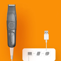 Nouveau lancement de produit tondeuse à cheveux électrique Portable automatique Pro tondeuse à cheveux étanche sous vide tondeuse à cheveux pour hommes lame en acier inoxydable