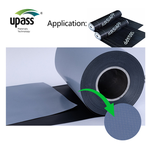 Film de démoulage en HDPE stratifié croisé en asphalte modifié <span class=keywords><strong>SBS</strong></span> auto-adhésif Upass SDM (0,1-0,26 mm 920-1200 mm) Moulage par soufflage Découpe - Product Image 1