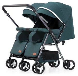 Fabbrica di JXB all'ingrosso Modulare leggero a sei ruote pieghevole doppio carrello per bambini gemelli <span class=keywords><strong>passeggino</strong></span> per bambino - Product Image 5