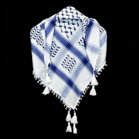 Keffiyeh Traditionnel Officiel de Palestine en Polyester Premium – Bandanas Arafat Hatta pour Tête et Cou – Shemagh Arabe Palestine Kuiffieh