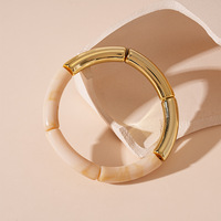 Bracelet en bambou multicolore de style caramel, best-seller transfrontalier, accessoire tendance et haut de gamme