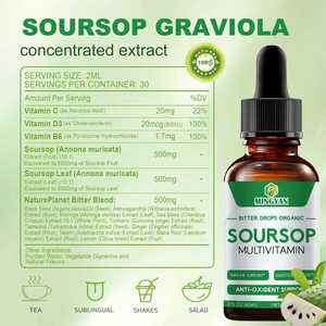 OEM/ODM Soursop Multivitamin Drops Oral <b>Liquid</b> Antioxidant Defense Energy Enhancement Immune Resilience Vitality Support - Product Image 6