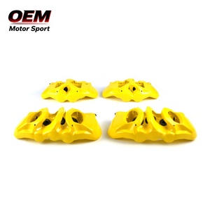 Nouveau kit d'étriers de frein jaunes 6 pistons avant et 4 pistons arrière pour Mercedes, perforés et rainurés, amélioration sportive de haute qualité pour Classe C, Classe E, GLC, GLE - Product Image 3