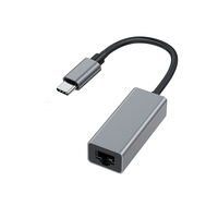 Adaptador Ethernet 2 en 1 de 1000Mbps USB 3,0 tipo C a RJ45 adaptador de tarjeta de red con cable 1G adaptador Ethernet de alta velocidad para ordenador portátil
