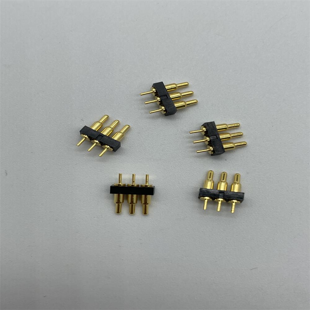 3-контактный разъем POGO Pin для Bluetooth-гарнитуры с шагом 2,00 мм