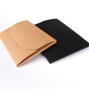 Sobre de Papel Kraft Personalizado de 16*10.5cm, Color Marrón/Negro, para Negocios, con Estampado en Caliente, para Regalos - Product Image 5