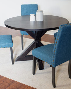 Ensemble de salle à manger 5 pièces, table à manger Cross-Buck avec 4 chaises élégantes - Product Image 6