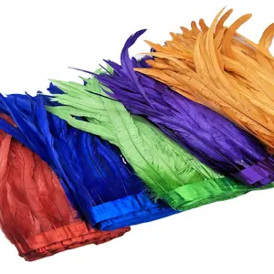 30-35cm 12-14inch Rooster feather trim for carnival feather headdress