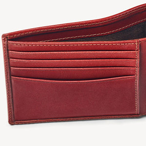 Best Hot Selling HMA SPORTS APPAREL <b>Men's</b> Genuine Leather <b>Wallets</b> Customized Color Durable Open Closure Professional Use Model - Product Image 6