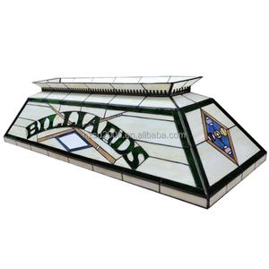 Lámpara de Mesa de Billar Tiffany de 6 Luces LED Hecha a Mano, de Vidrio Rectangular, para Hogar, Bar, Comedor, Uso en Interiores, en Oferta - Product Image 6