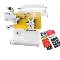Machine d'impression flexographique automatique à 6 couleurs, vitesse de 60 m/min, pour ruban de satin de vêtement, étiquette