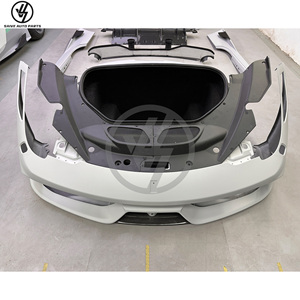 Nouveau kit carrosserie style spécial en fibre de carbone semi-sèche, pare-chocs avant/arrière à visser, pièces automobiles pour 458 Italia Spider 2010-2015 - Product Image 3