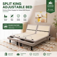 Cadre de lit électrique sans fil réglable avec fonction massage pour chambre à coucher – Plus de fonctionnalités pour l'ameublement de la pièce