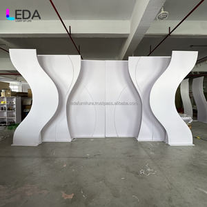 Fondo de Boda Blanco Moderno y Profesional de LEDA, Decoración Acrílica Desmontable Gigante - Product Image 6