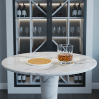 Sous-verres en céramique classiques personnalisés antidérapants et résistants à la chaleur pour la protection des tables à la maison, au bureau ou lors de fêtes – Vente en gros