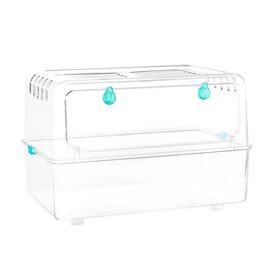 <span class=keywords><strong>Cage</strong></span> panoramique transparente empilable extra-large Yee Golden pour hamsters syriens et rats de compagnie, idéale pour l'élevage de petits animaux. - Product Image 5