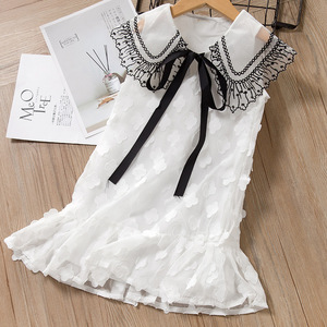 Ropa de Bebé, Vestidos para Niñas, Vestido de Princesa con Encaje, Vestido de Verano de Gasa, Lavable y Transpirable, para Fiestas y Uso Casual, de China - Product Image 1