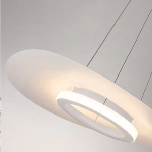 Lámpara colgante negra con forma de OVNI moderna, candelabro decorativo LED para comedor sobre Isla de cocina - Product Image 6