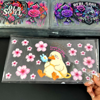 Grosir Pabrik Stiker Transfer UV DTF 16oz Tahan Air untuk Gelas dan Tumbler
