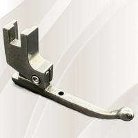 Tissus de mode : Pied presseur simple en métal pour machine à coudre domestique, sans perforation préalable, pour sequins et perles