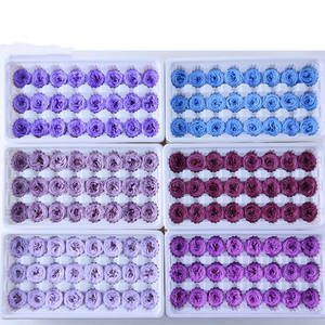 ZanTe Grosir 21 Pcs Box untuk Pembelian Grade AA 2 - 3 Cm Diawetkan Alam Nyata Tahan Lama Keabadian Austin Mawar Bunga - Product Image 6