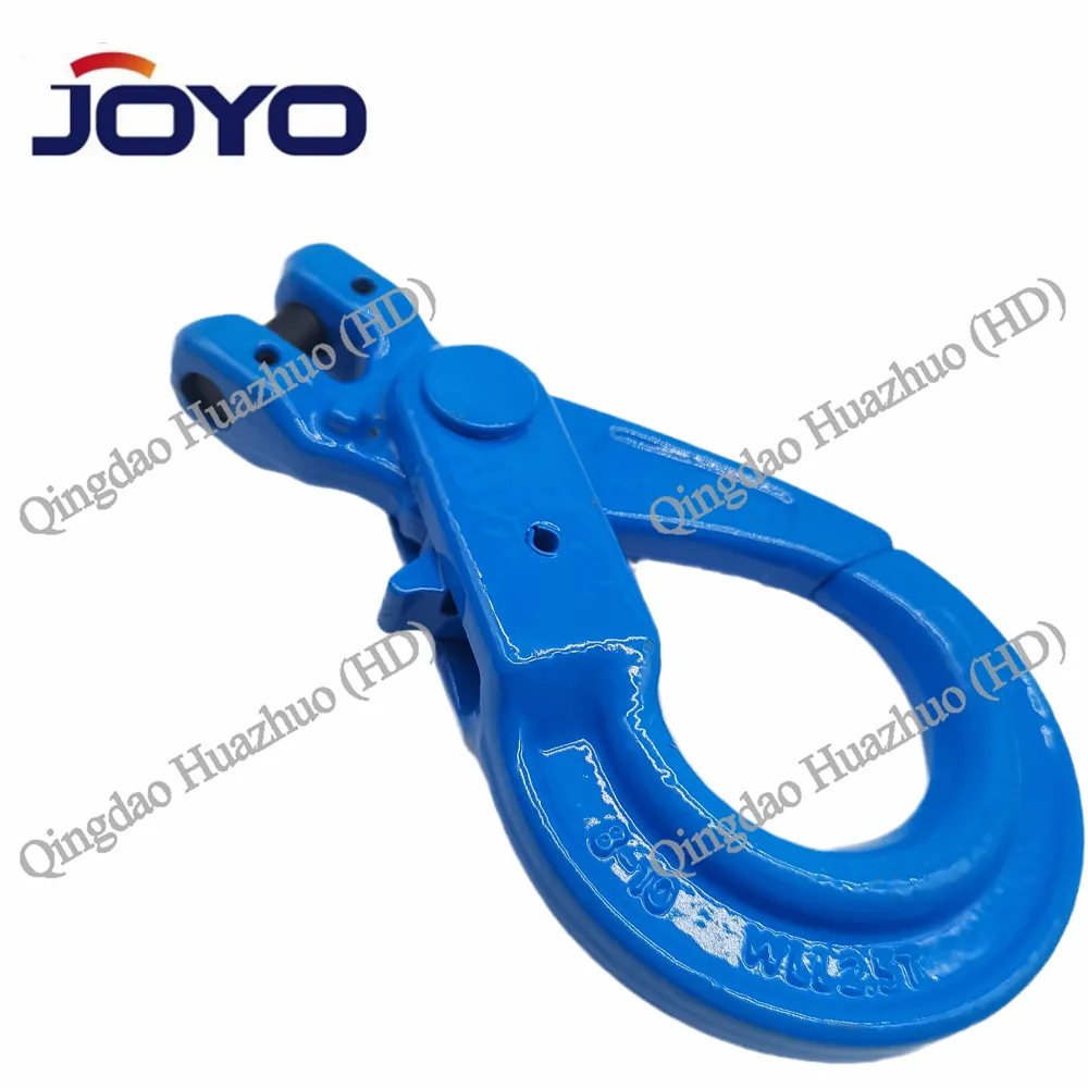High quality rigging of G80 Drop Forged alloy Steel Self lock safety Lifting Clevis Slip hooks...