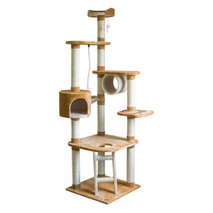 Griffoir pour chat de haute qualité, marque NUANBEI, MDF et sisal, écologique, vente en gros, lit de repos, tour, arbre à chat - Product Image 4