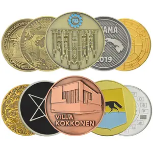 Benutzer definierte Zink legierung Metall münze Blank Souvenir Metall Handwerk Benutzer definierte Logo Münz sammlung 45mm Münze