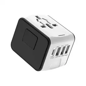 OSWELL 2023 Tipo QUENTE C adaptadores de viagem com 3USB Plugs, mais populares 6A carregamento rápido plug adaptador soquetes