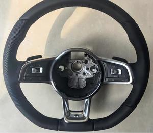 Volante de Fibra de Carbono Modificado para <span class=keywords><strong>Volkswagen</strong></span> <span class=keywords><strong>Bora</strong></span>, Santana, Golf Mk7, Golf6, Golf7, Nuevo Polo, Jetta, Caddy, GTI - Product Image 2
