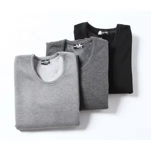 Custom men's winter wool fleece inner wear long john base layer thermal underwear sets