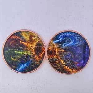 Lot <span class=keywords><strong>de</strong></span> 2 pièces <span class=keywords><strong>de</strong></span> monnaie en cuivre fin .999 <span class=keywords><strong>de</strong></span> 1 oz, motif Dragons Élémentaires <span class=keywords><strong>Guerre</strong></span>, pièces <span class=keywords><strong>de</strong></span> monnaie en cuivre imprimées en couleur, pour cadeau - Product Image 5