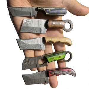 Cuchillo de Supervivencia y Caza de Hoja Fija Mini, Hecho a Mano, de Alta Calidad, con Acero de Damasco Industrial, Punta Caída, Mango de Resina OEM - Product Image 3