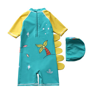 Traje de Baño de Verano Personalizado para Bebés y Niños Pequeños, Traje de Baño de Manga Corta con Estampado de Dibujos Animados, Traje de Baño de Una Pieza para Niños - Product Image 4