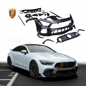 Per <span class=keywords><strong>Mercedes</strong></span> Bens AMG <span class=keywords><strong>GT</strong></span> GT50 GT43 GT53 GT63 Upgrade reggiseno-B RT1000 stile paraurti anteriore posteriore parafango Flares Body Wide Kit - Product Image 1