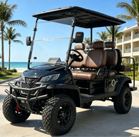 Voiturette de golf électrique silencieuse pour 4 personnes avec moteur AC 3/4/5KW, autonomie de 30-50 km, idéale pour la gestion des ranchs et la logistique d'entrepôt