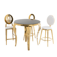Chaise de bar moderne de luxe en acier inoxydable durable pour événements commerciaux, hôtels et réceptions