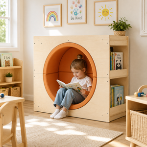 Ensemble d'angle de lecture et de jeux doux pour enfants, idéal pour la garderie, la maternelle, la <span class=keywords><strong>crèche</strong></span>, la salle de classe, avec bancs et mobilier pour la surveillance des enfants - Product Image 1