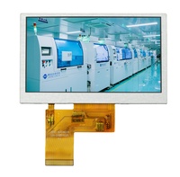 Pantalla LCD IPS de Alta Resolución de 4.3 Pulgadas, 800 x 480, Ángulo de Visión Libre, Módulo LCD para Seguridad Pública