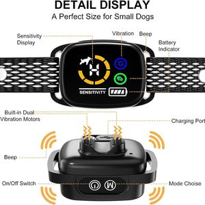 Dog <strong>Bark</strong> <strong>Collar</strong> for Dogs Smart No Shock <strong>Anti</strong> Barking Training <strong>Collar</strong> Automatic Stop <strong>Bark</strong> Control With Beep Vibration Sound - Product Image 3